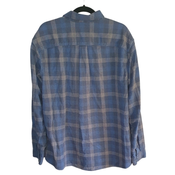 EDDIE BAUER Plaid Flannel Classic Fit Blue Men's Size TXL - Picture 7 of 10